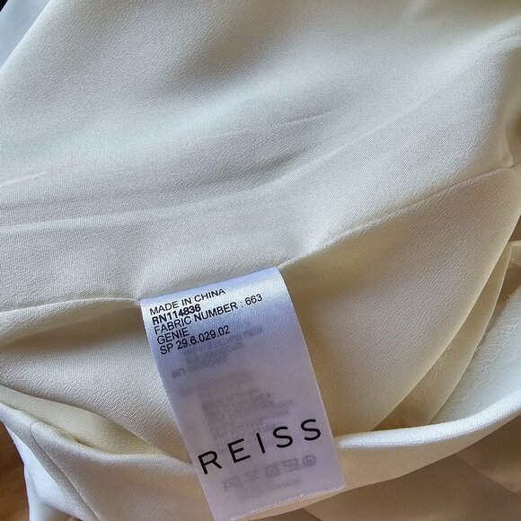 Reiss White Dress with a bow US 0 - Picture 5 of 6